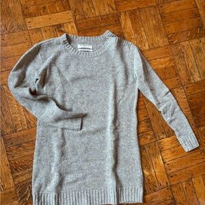 AllSaints Women's Light Gray Crew Neck Sweater